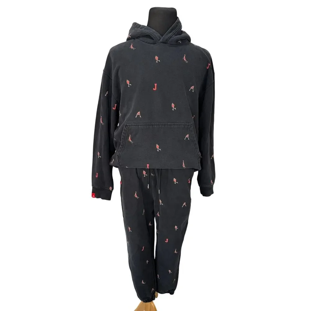 Air Jordan Essentials AOP Hoodie and Jogger Pants - Men's XL